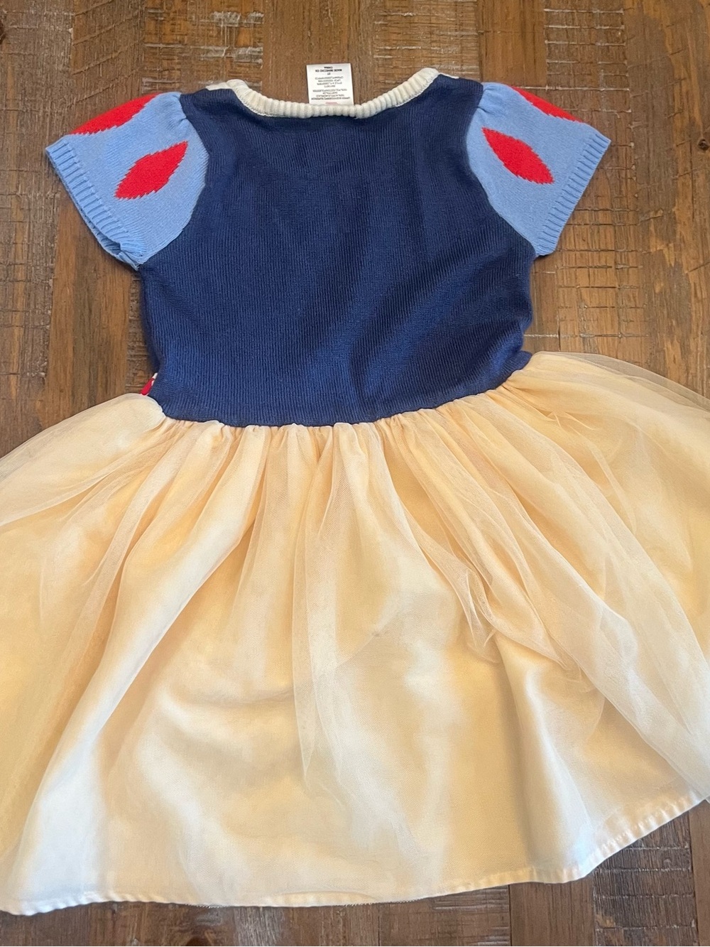Disney Snow White Style Navy, Light Blue, Red & Yellow Tulle Dress - Picture 6 of 8